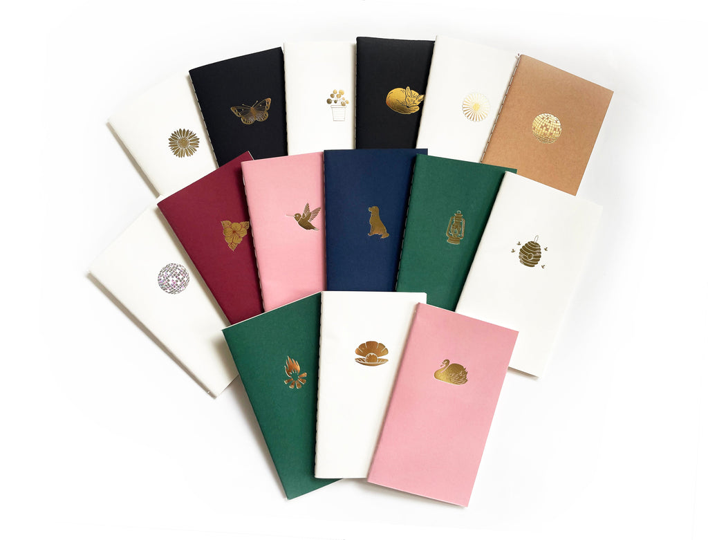 Mushroom Trio Mini Saddle Stitch Notebook