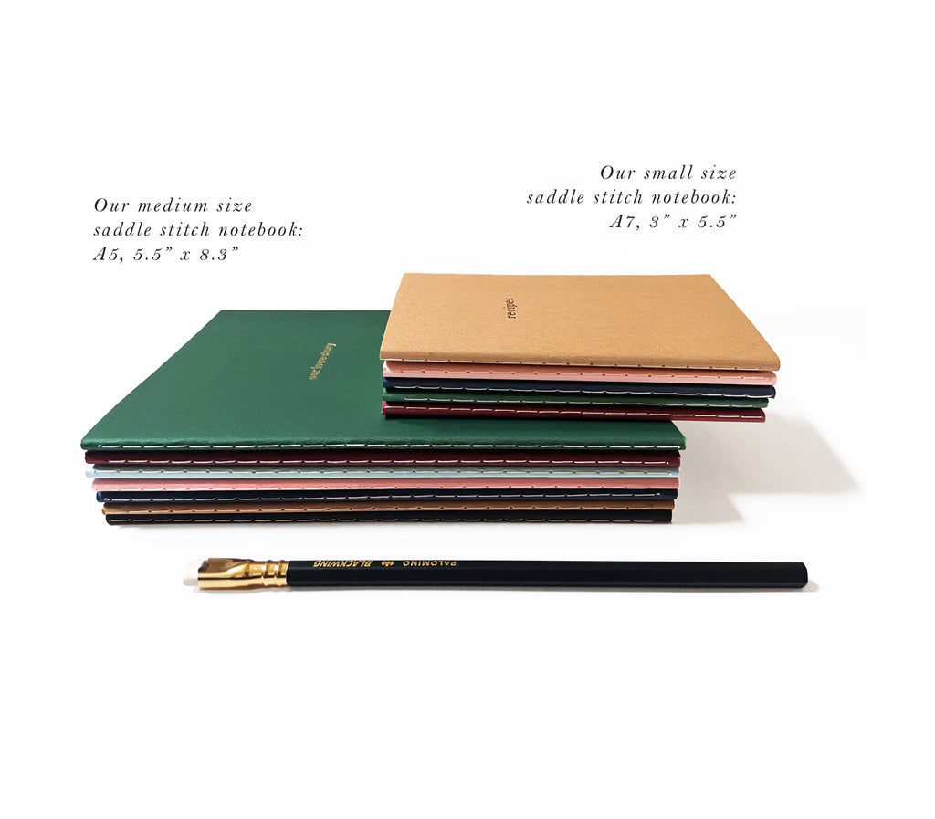 Mushroom Trio Mini Saddle Stitch Notebook