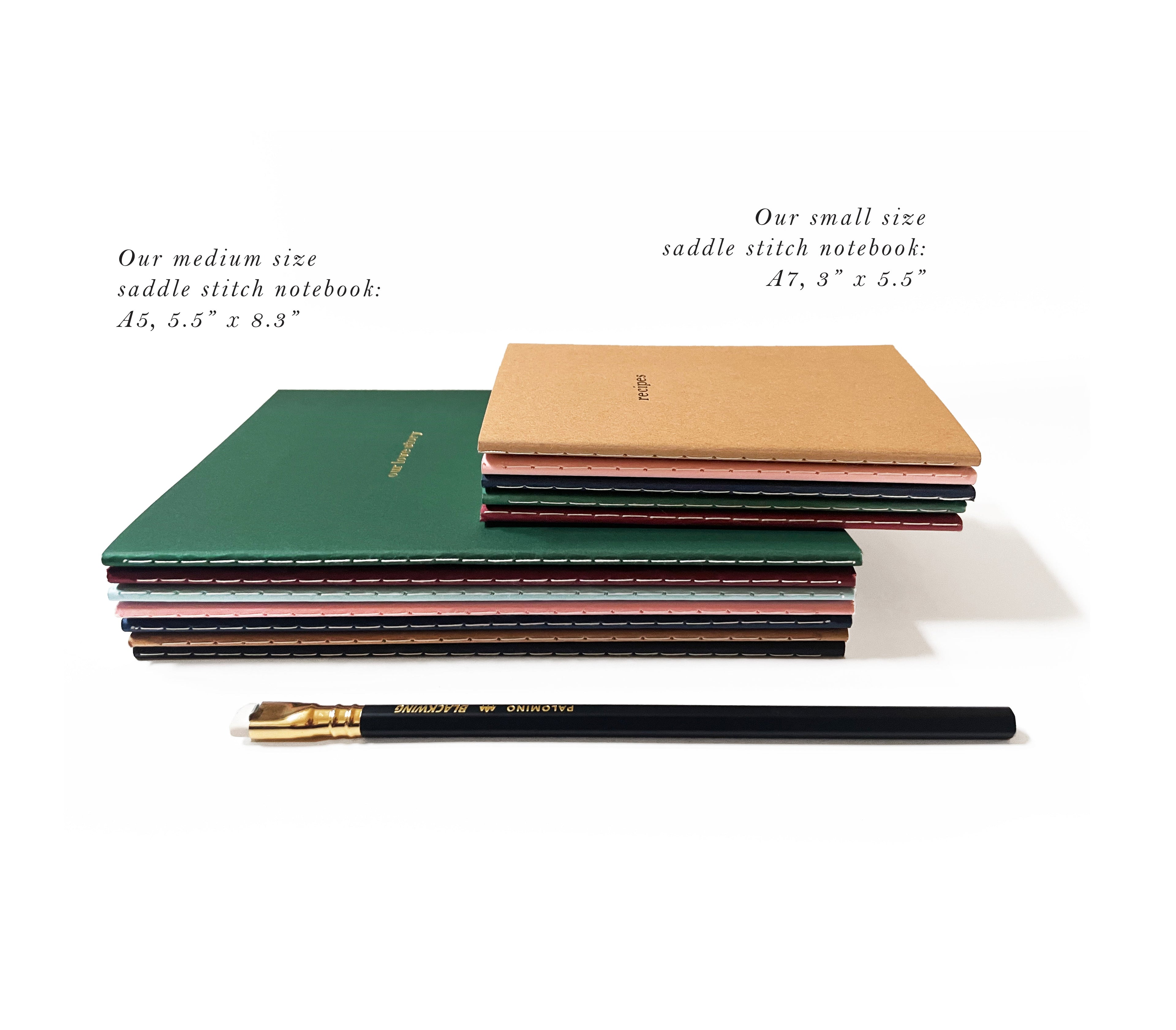 Mushroom Trio Mini Saddle Stitch Notebook
