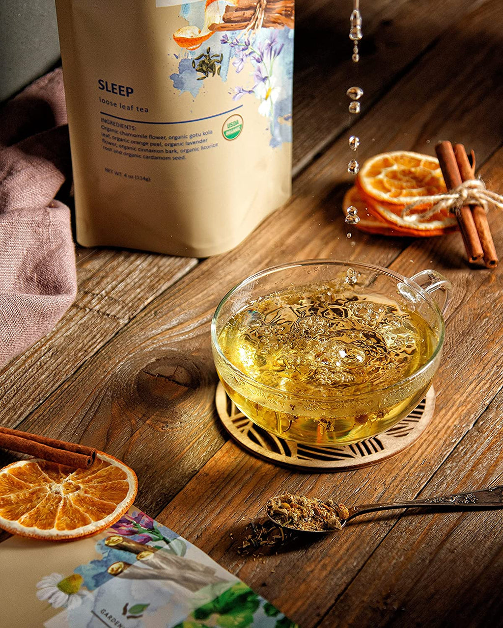 Sleep Tea, Evening Relaxation | Chamomile Lavender Gotu Kola | Organic